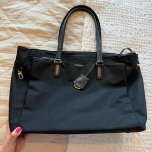 TUMI Voyageur Black Bailey Business Tote Bag